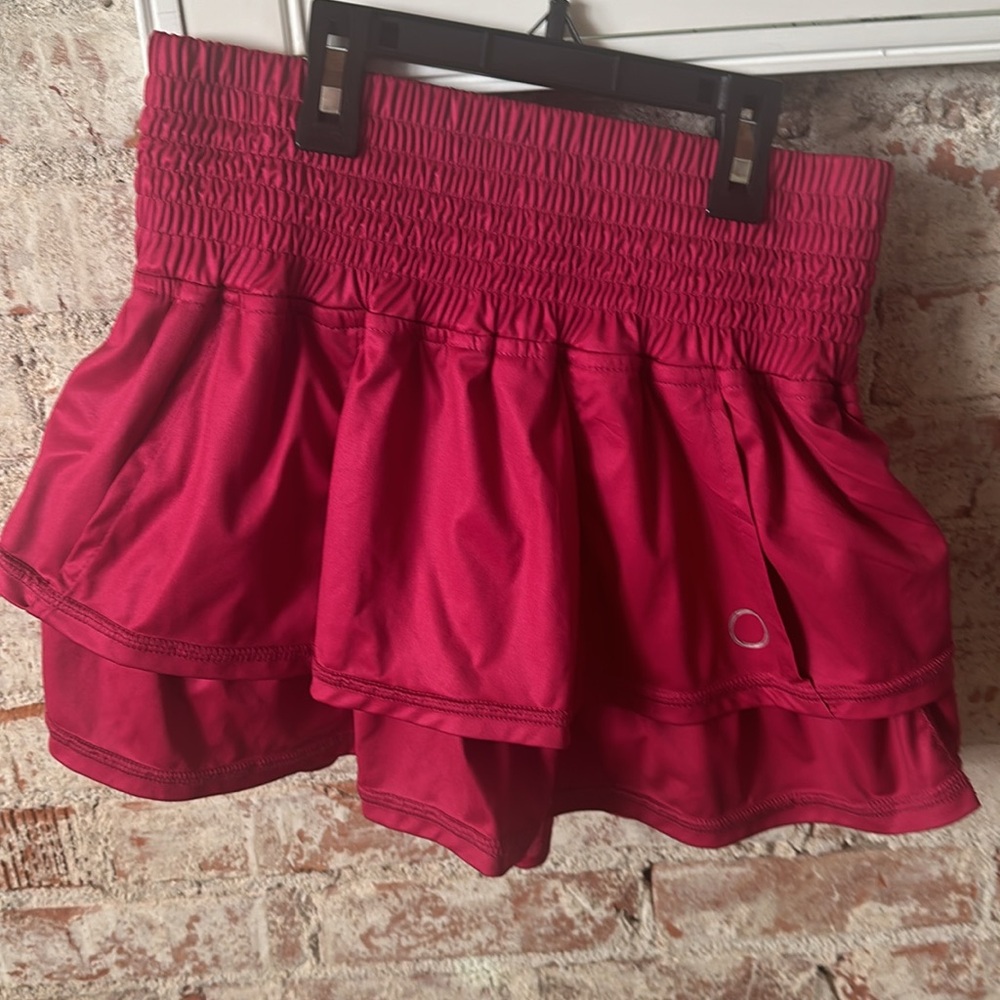 Tennis or golf skirt, raspberry, size medium